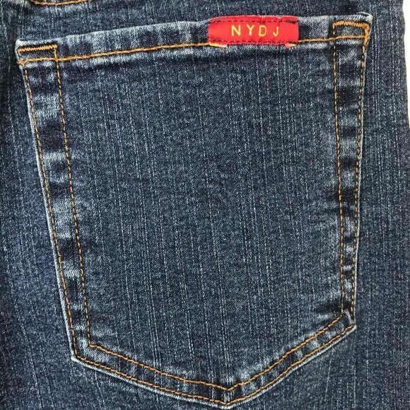 NYDJ Not Your Daughters Jeans Women 4 Blue Denim Tummy Tuck Boot Cut Vintage USA - Picture 6 of 12